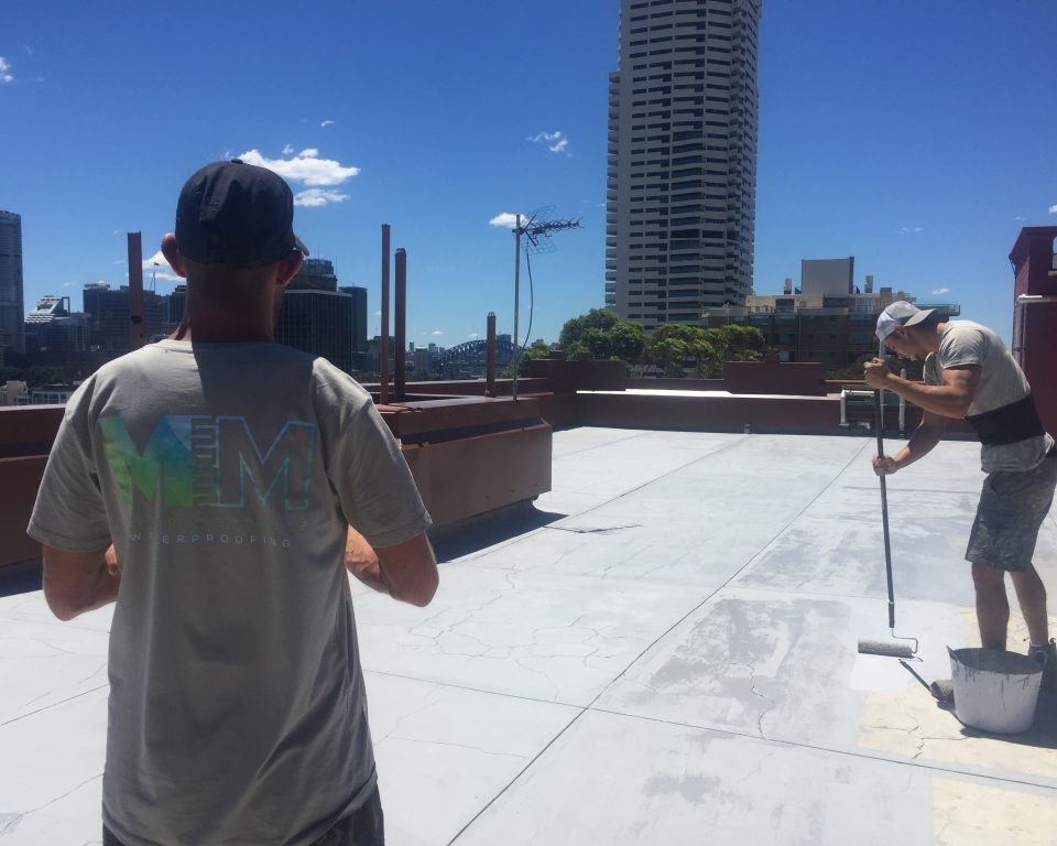 Waterproofing concrete in Sydney