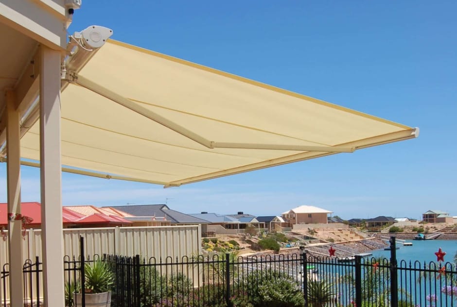 retractable folding arm awning in Sydney